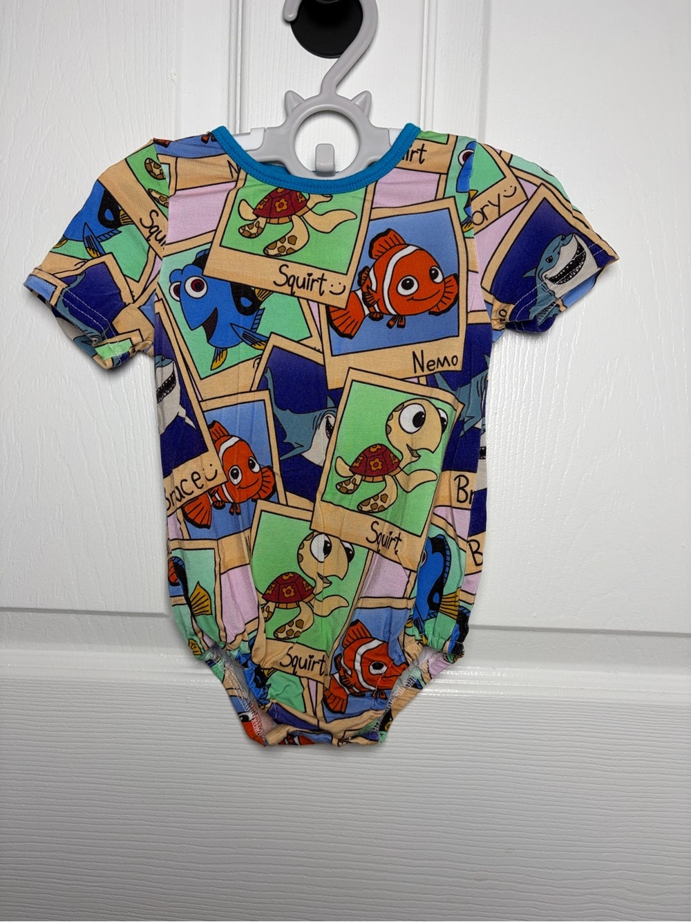 WeiWei Disney Finding Nemo Dory Squirt Bamboo Bubble Bodysuit 6-12M